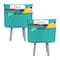 C-Line Products Standard Chair Cubbie, 14in, Seafoam Green, PK2 10414 - alternate 1